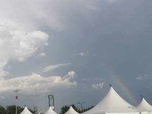It is a perfect rainbow!!  Photo credit: Camp Craig Allen